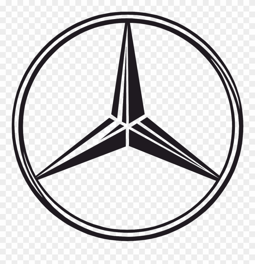 Mercedes Benz Stern Clipart - Stiker Mercedes Benz - Png Download