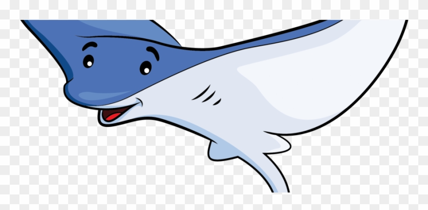 Cartoon Ray - Sting Ray Clip Art - Png Download