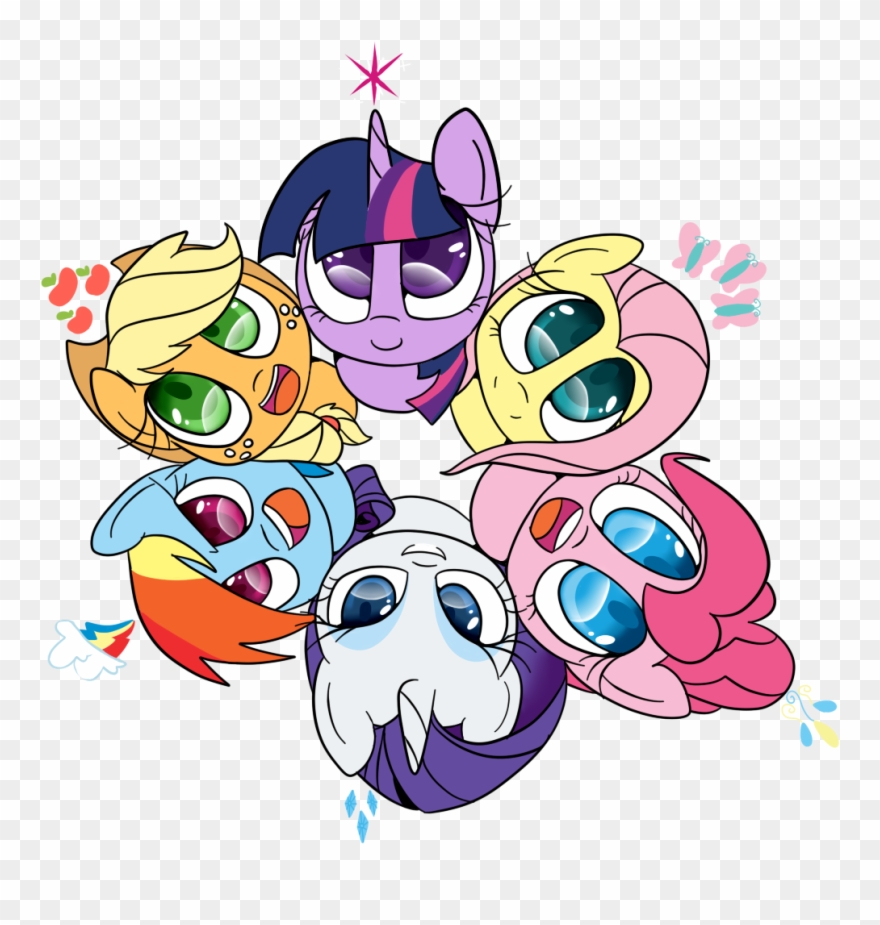 Rarity Pinkie Pie Rainbow Dash Twilight Sparkle Pony - Cute My Little Pony Png Clipart