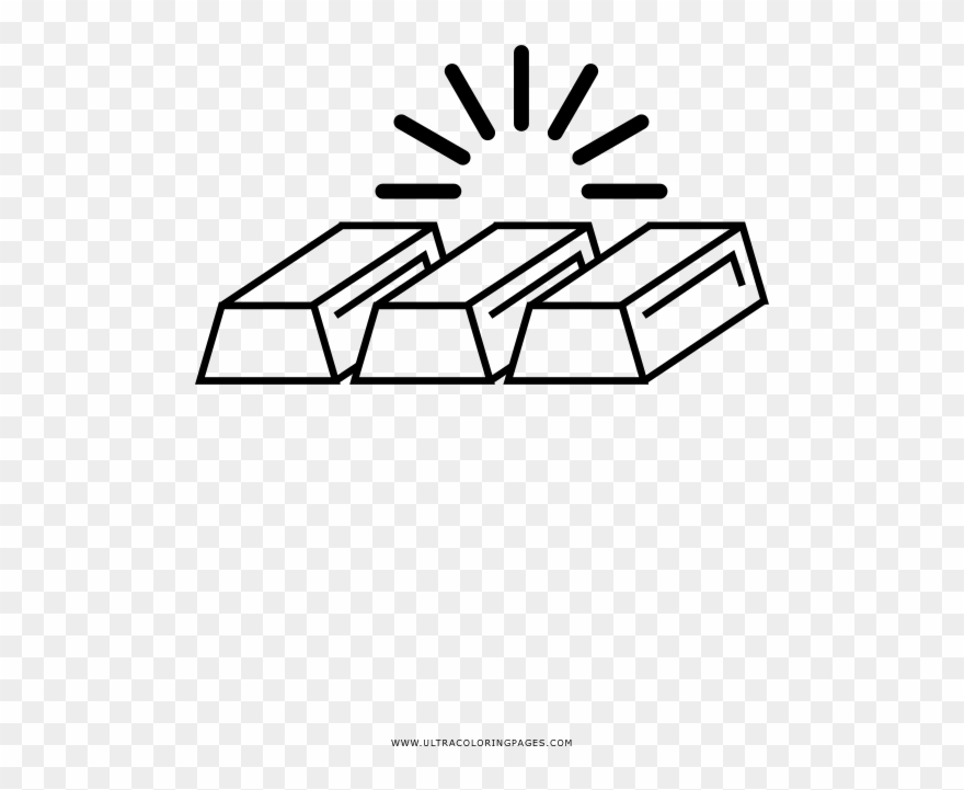 Gold Bar Coloring Page - Gold Bar Coloring Pages Clipart