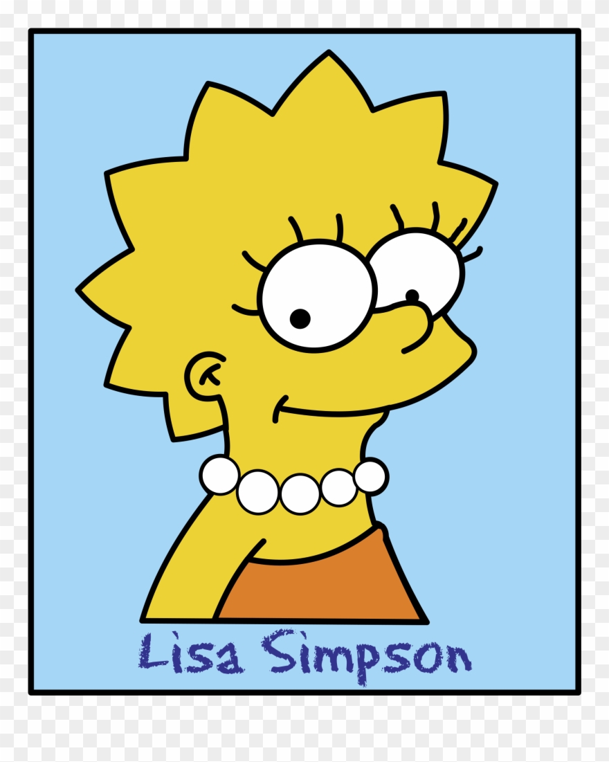 Lisa Logo Png Vector - Lisa Simpson Decal Clipart
