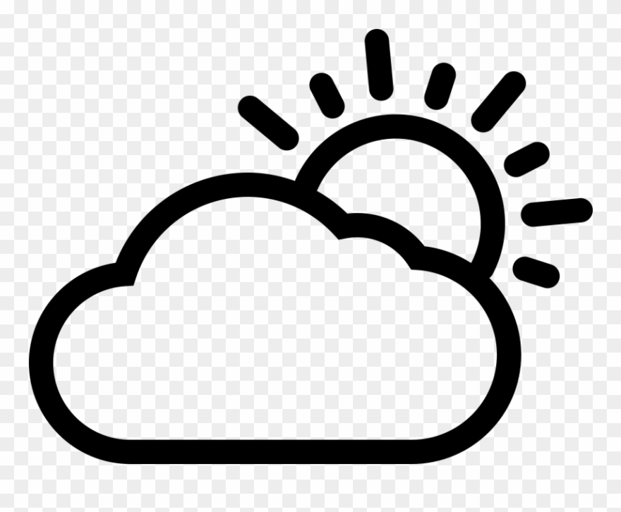 Cloud - Line Art Clipart