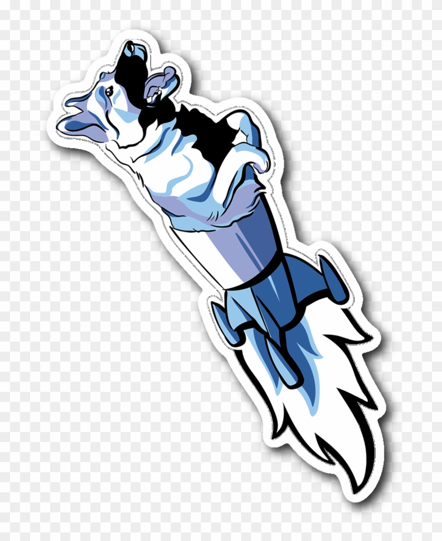 Fur Missile Sticker - Illustration Clipart