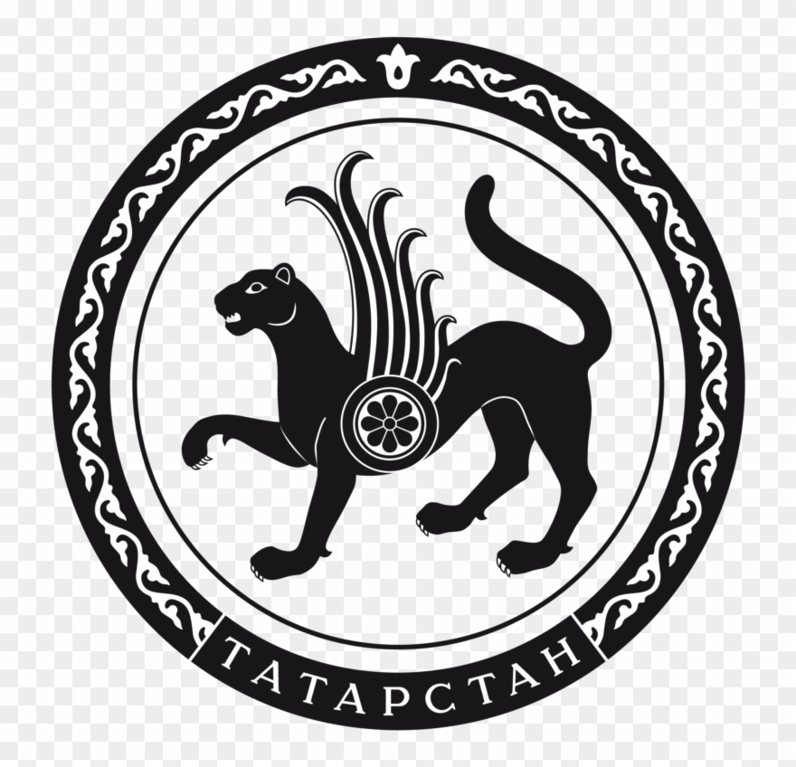 Gerb Tatarstana B W Abali - Stanley Park Horse-drawn Tours Clipart