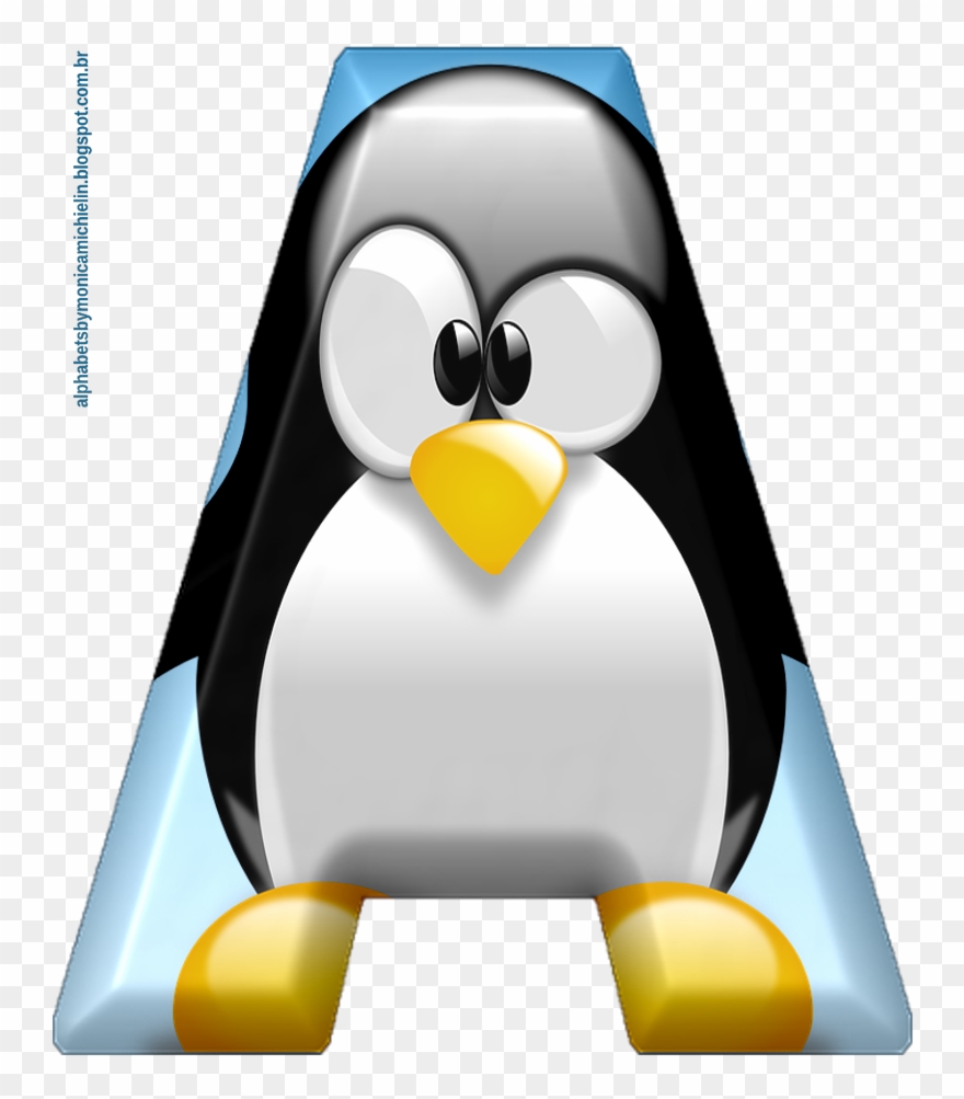 Eu Amo Ubuntu - Tux Clipart