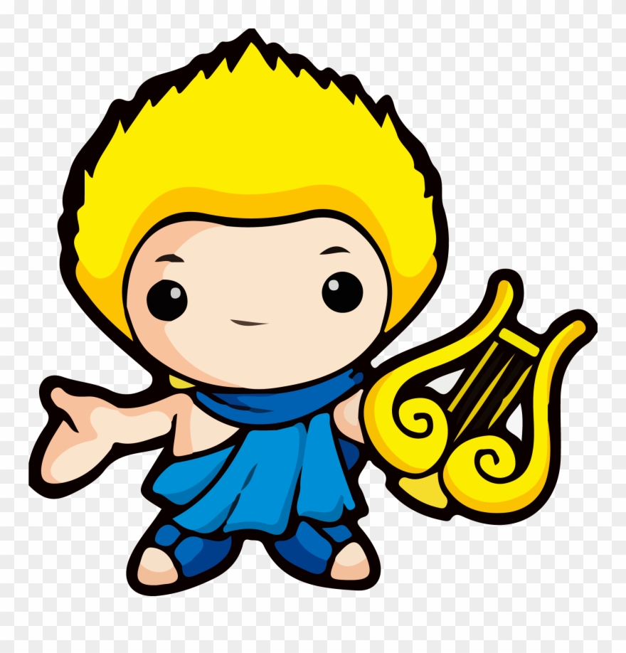 Apollo God Cartoon Clipart