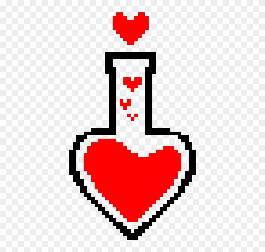 Feitiço Do Amor - Pixel Art De Amor Minecraft Clipart