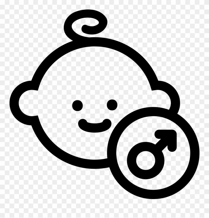 Baby Male Face Comments - Icone De Bebe Png Clipart