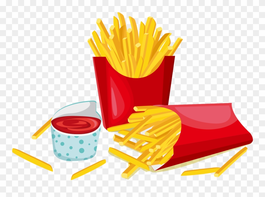 Hamburger Hot Dog French Fries Fast Food French Cuisine - Hamburguer E Coca Png Desenho Clipart