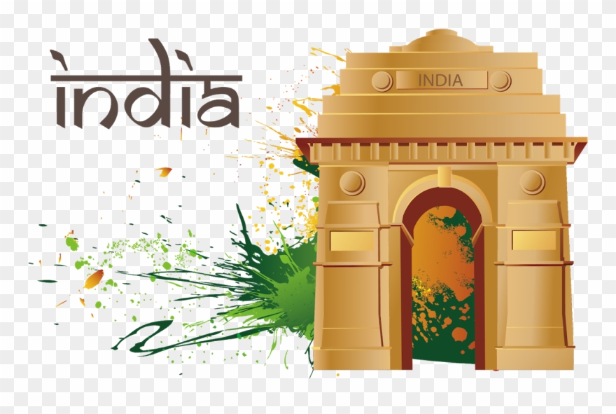 My New India - India Gate Vector Png Clipart