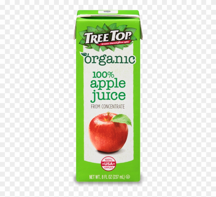 Tree Top Organic Juice Box - Tree Top Organic Apple Juice Clipart