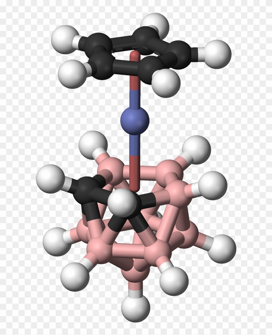 Cyclopentadienylcobalt Dicarbollide Sandwich 3d Balls - Titanocene Clipart