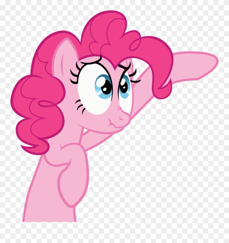 Pinkie Pie, Safe, Scrunchy Face, Simple Background, - Cartoon Clipart