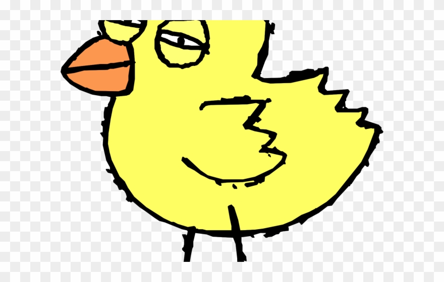 Anonymous Clipart Ignorant - Baby Chicken Cartoon Transparent - Png Download