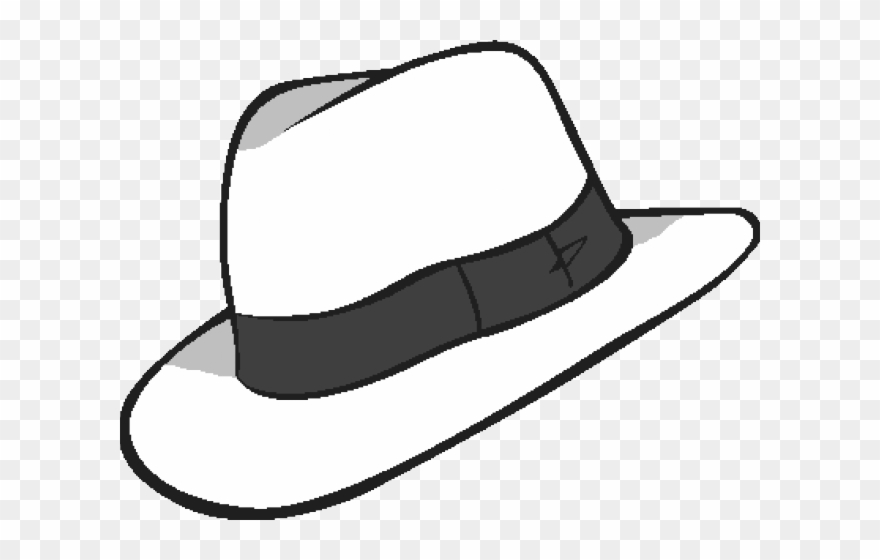 Whit Clipart Fedora - White Fedora Transparent Background - Png Download