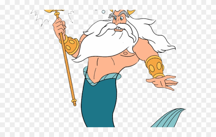 King Clipart Mermaid - Cartoon - Png Download