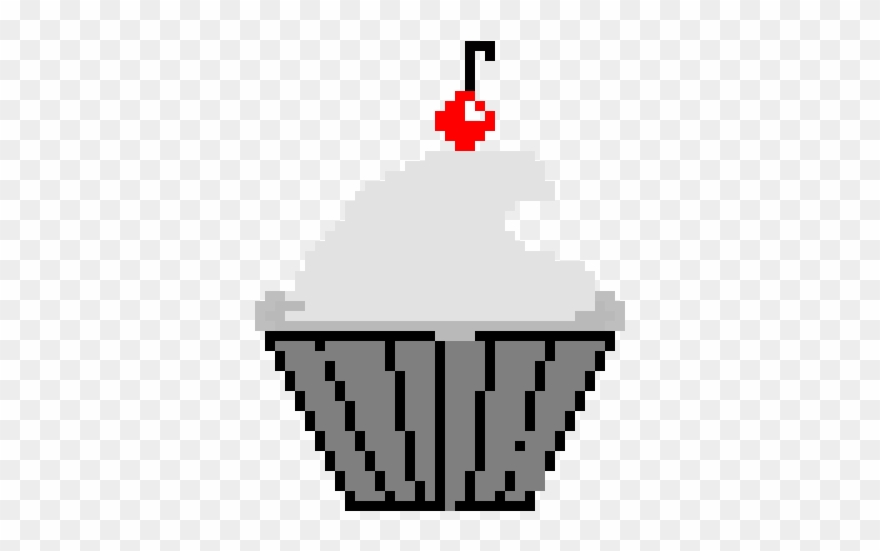 Sparkle Cupcake - Pixel Art Clipart