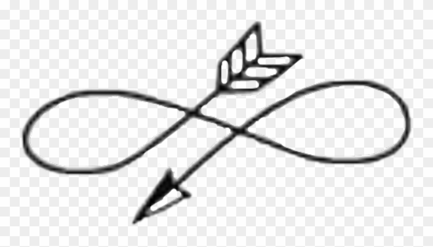 Infinity Sticker - Simbolo Infinito Con Flecha Clipart