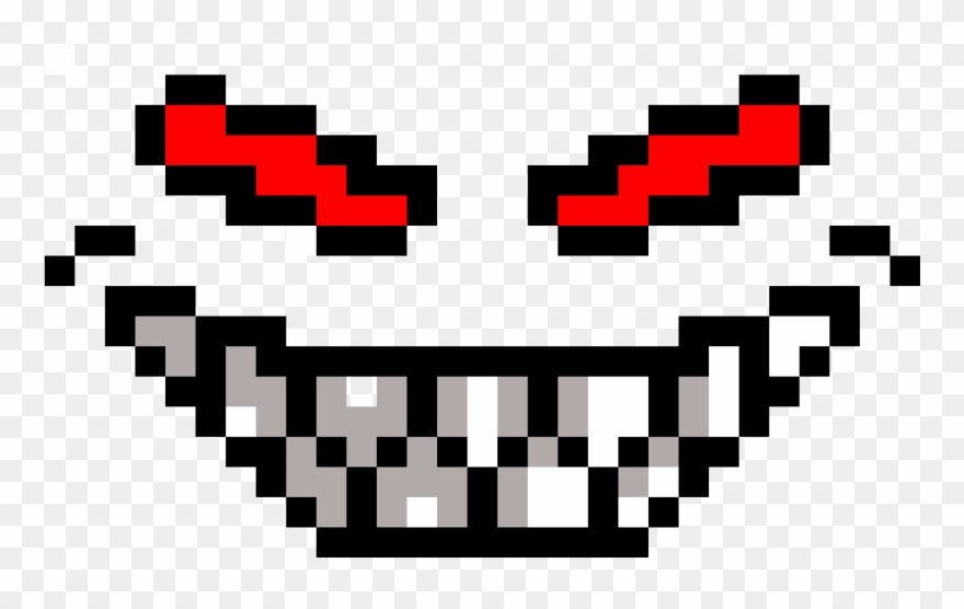 Pixilart Scary Face By Transparent Background - Undertale Flowey Overworld Sprite Clipart