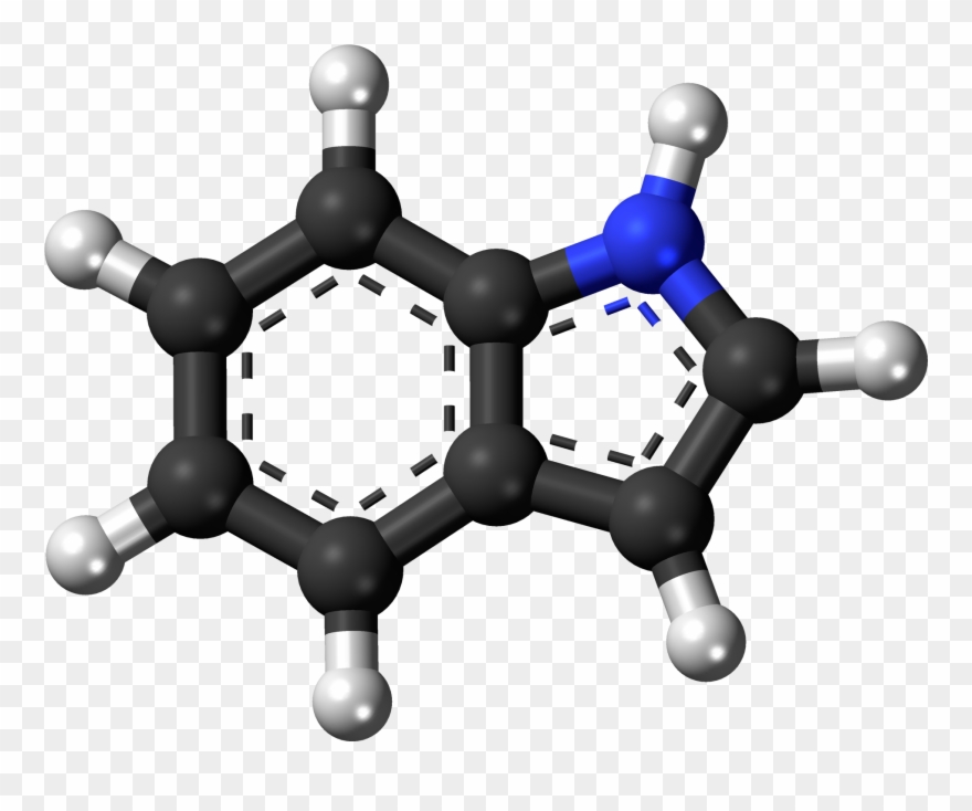 Indole 3d Balls 2 - Mercaptan Molecule Clipart