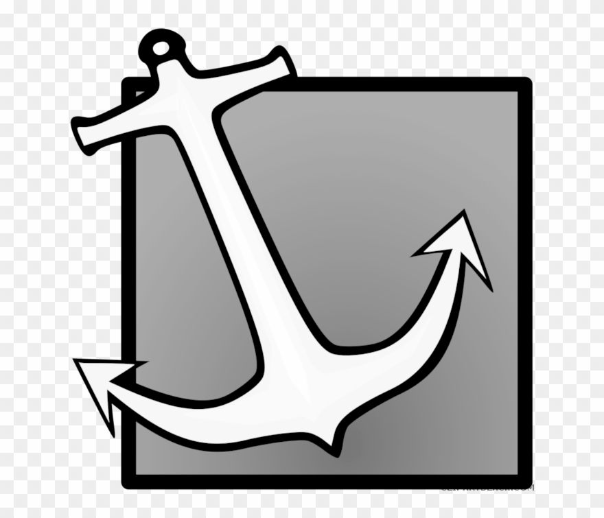 Anchor Tools Free Black White Clipart Images Clipartblack - Anchor Clip Art - Png Download