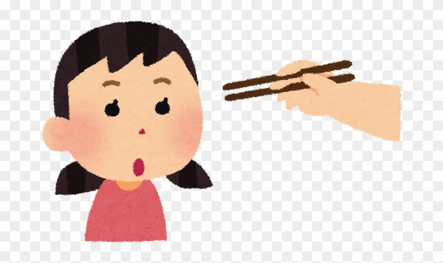 Do Not Point At Someone By Chopsticks - 指し 箸 イラスト Clipart