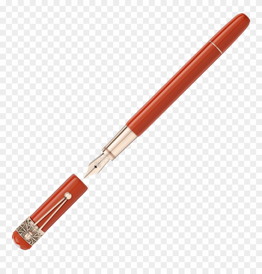 Montblanc Heritage Collection Rouge Et Noir Spider - Bamboo Flute Clipart