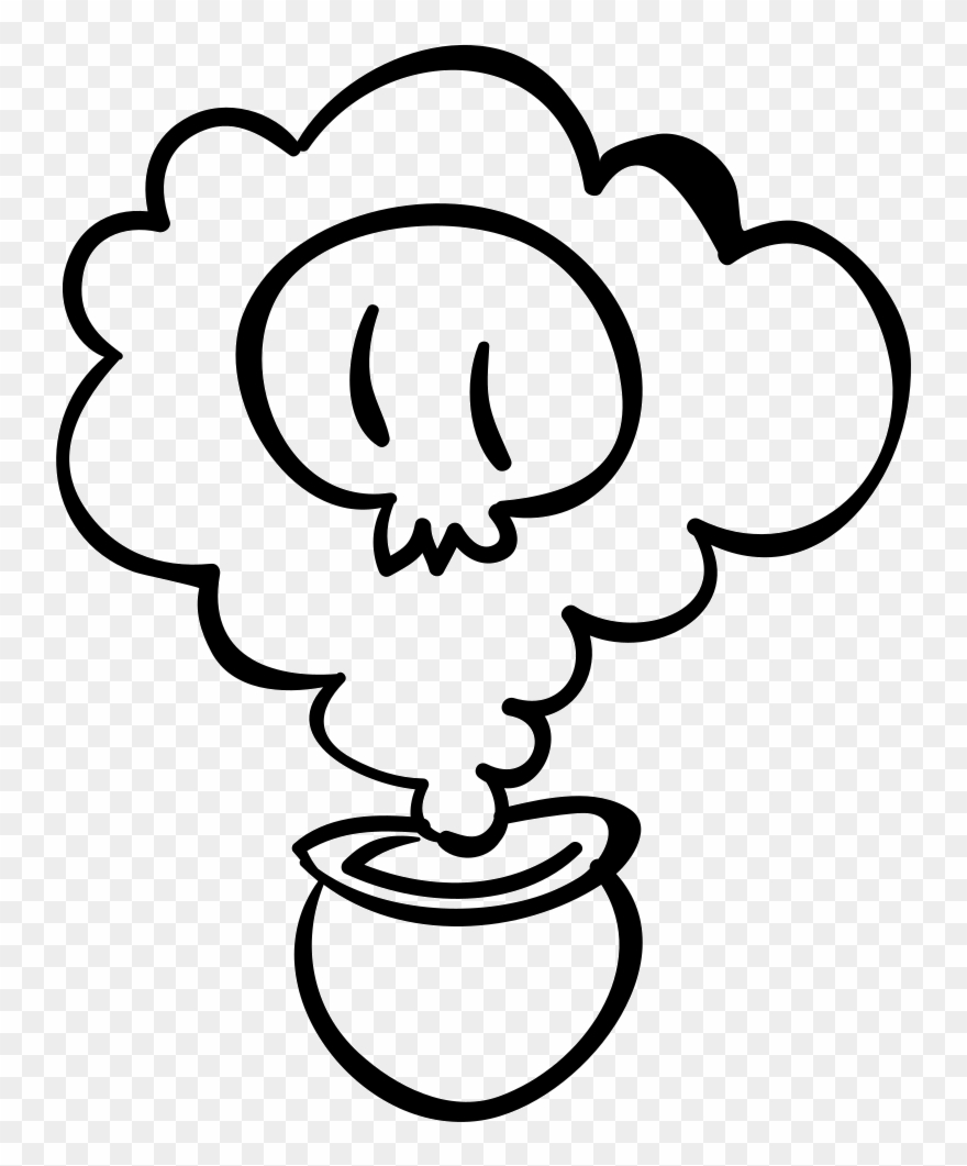 Halloween Pot Of Horror Food Comments - Horror Clipart