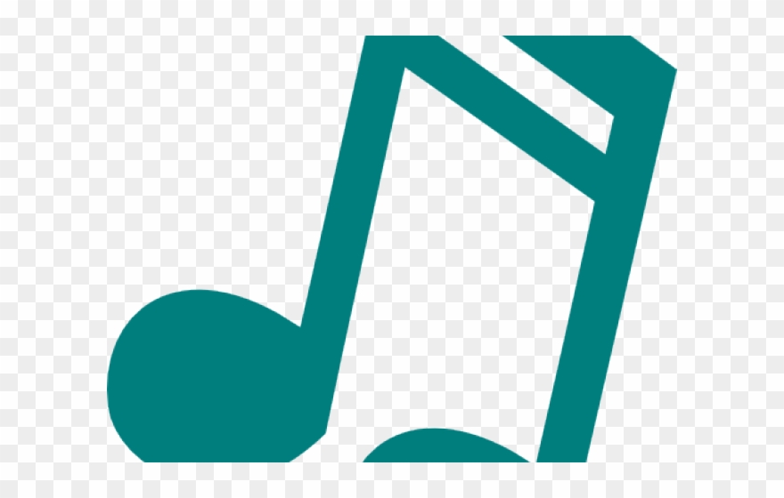 Music Notes Clipart Teal - Png Download