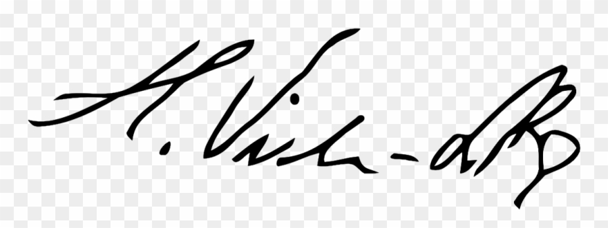 Villa-lobos Signature Vector Clipart