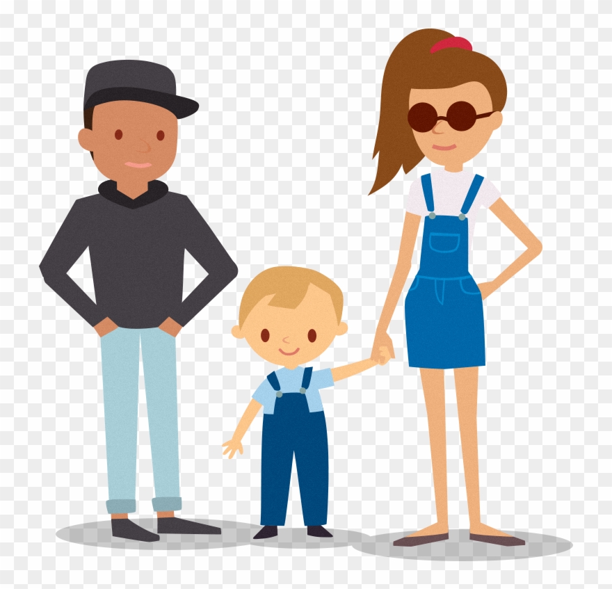 I Am A Child & A Teenager - Cartoon Clipart