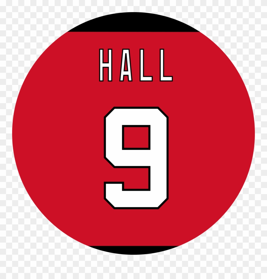 Taylor Hall Home Jersey By Puckstyle - Ice Hockey Clipart
