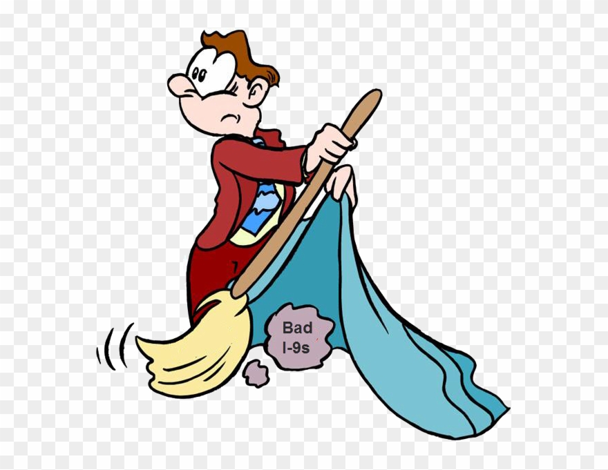 Latest I-9 Penalty Case Leaves Cleaning Company Hung - Sweep Under The Carpet Gif Clipart