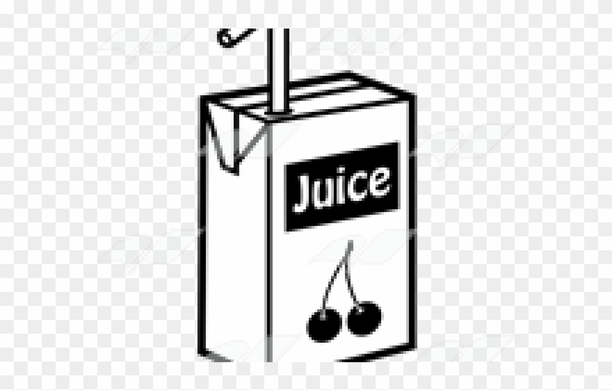Straw Clipart Juice Carton - Png Download