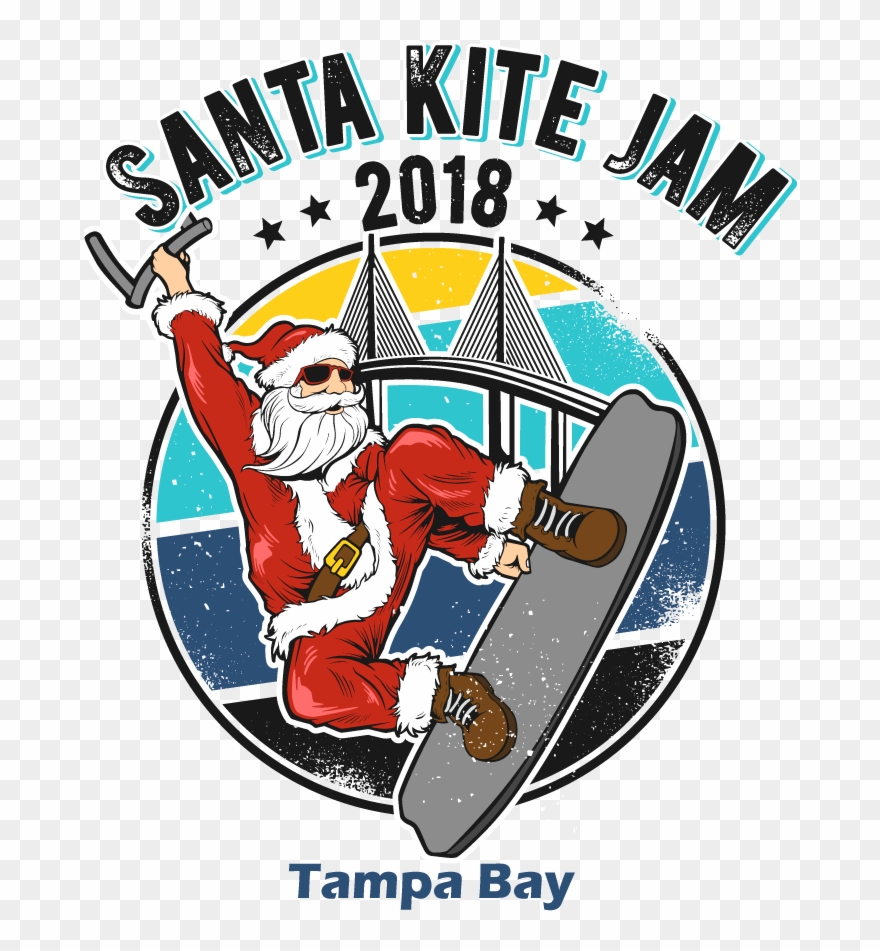 Santa Kite Jam - Poster Clipart