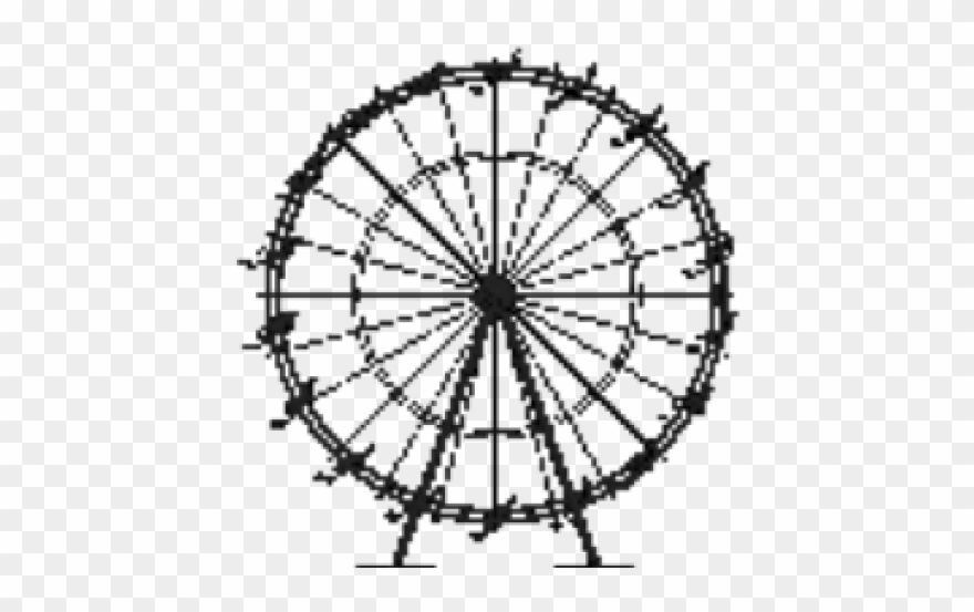 Drawn Ferris Wheel Pixel - Happy Independence Day Best Clipart