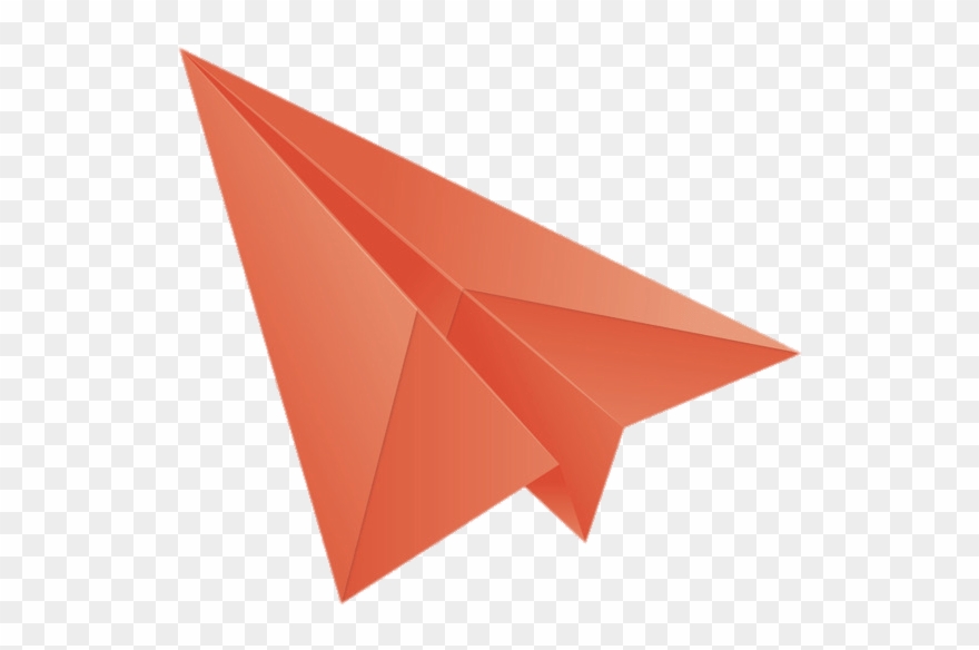 Download - Origami Paper Plane Simple Clipart
