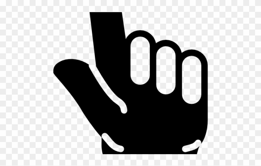 Hand Gesture Clipart Upward - Dua Jari Jempol Dan Telunjuk - Png Download