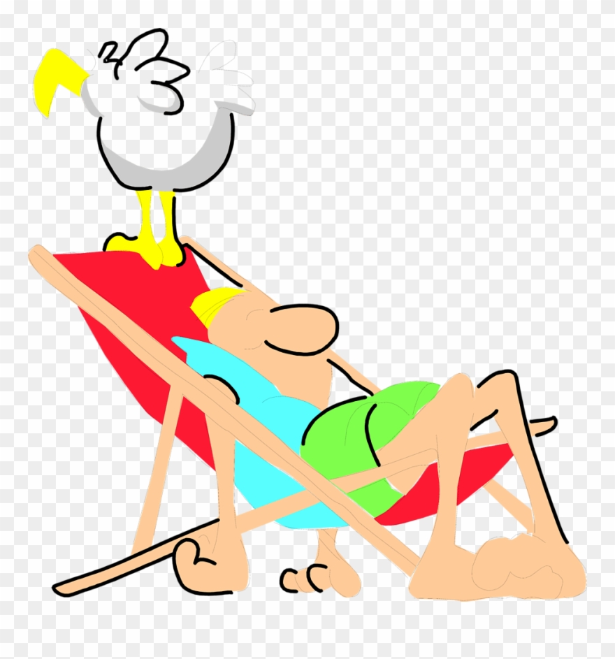 Man Beach Free Stock Illustration Of Cartoon - Cartoon Of Man On A Beach Clipart