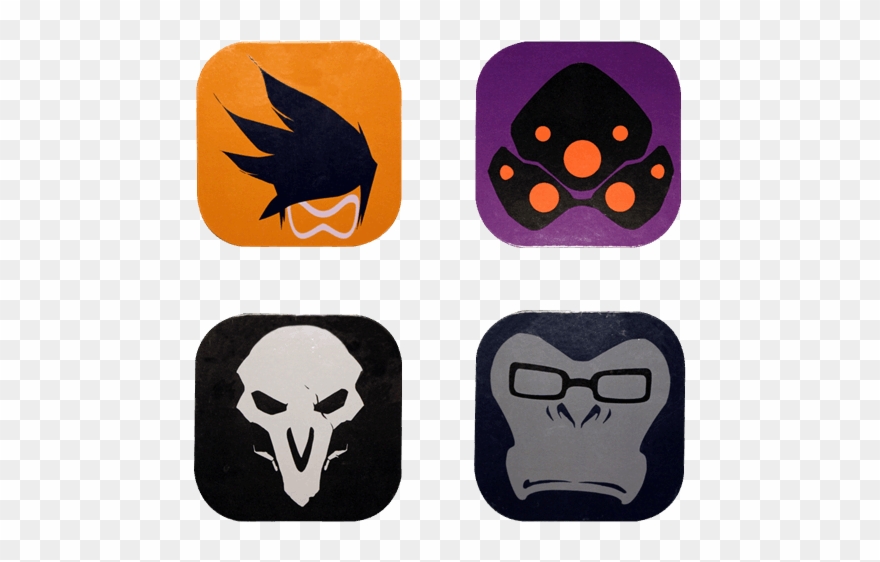 Overwatch Cork Coasters 4-pack Clipart
