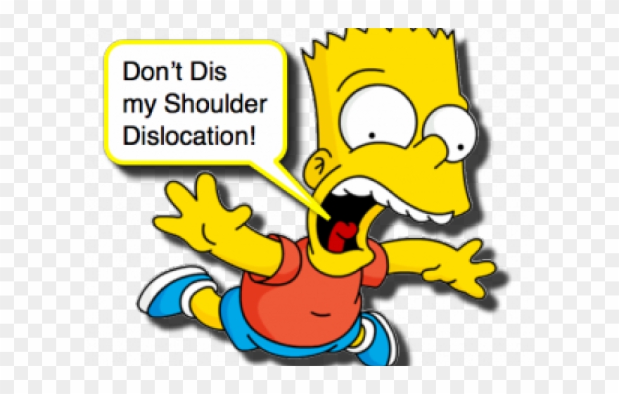 Shoulder Clipart Shoulder Dislocation - Bart Simpson - Png Download
