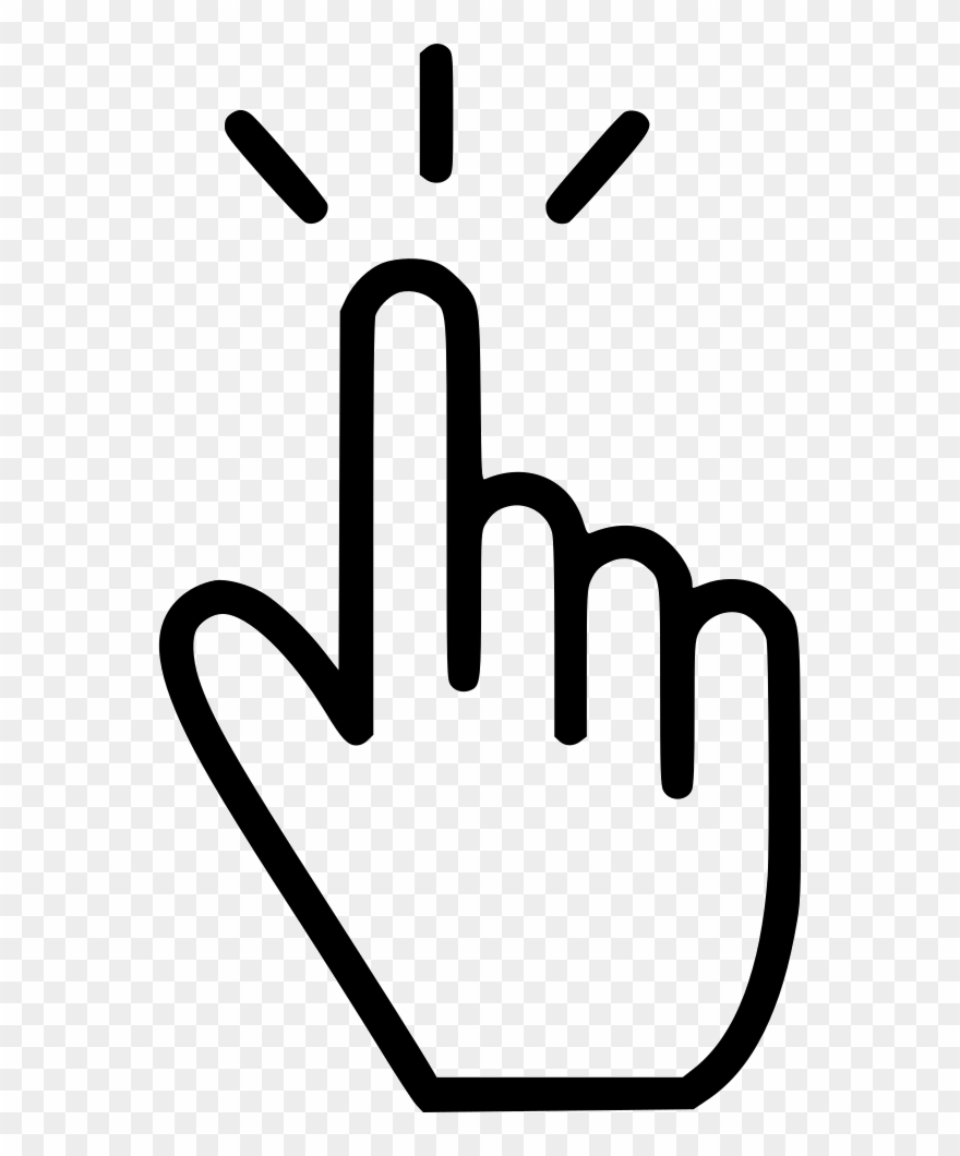 Png File - Scroll Down Finger Icon Clipart