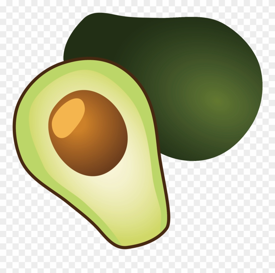 Avocado Watercolor Painting Computer File - Avocado Vector Png Clipart