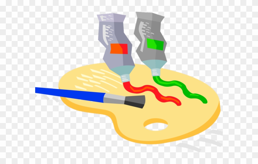 Paint Brush Clipart Visual Art - Illustration - Png Download