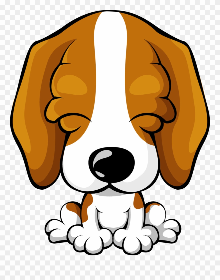Beagle Clipart Pup - Png Cute Dog Cartoon Transparent Png