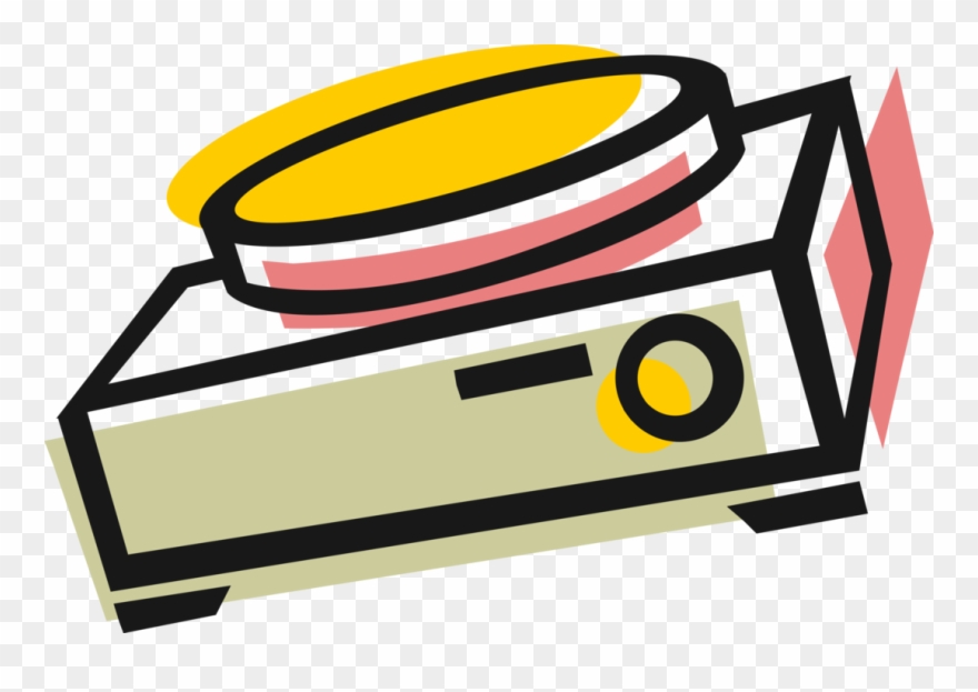 Vector Illustration Of Slide Projector Opto-mechanical Clipart