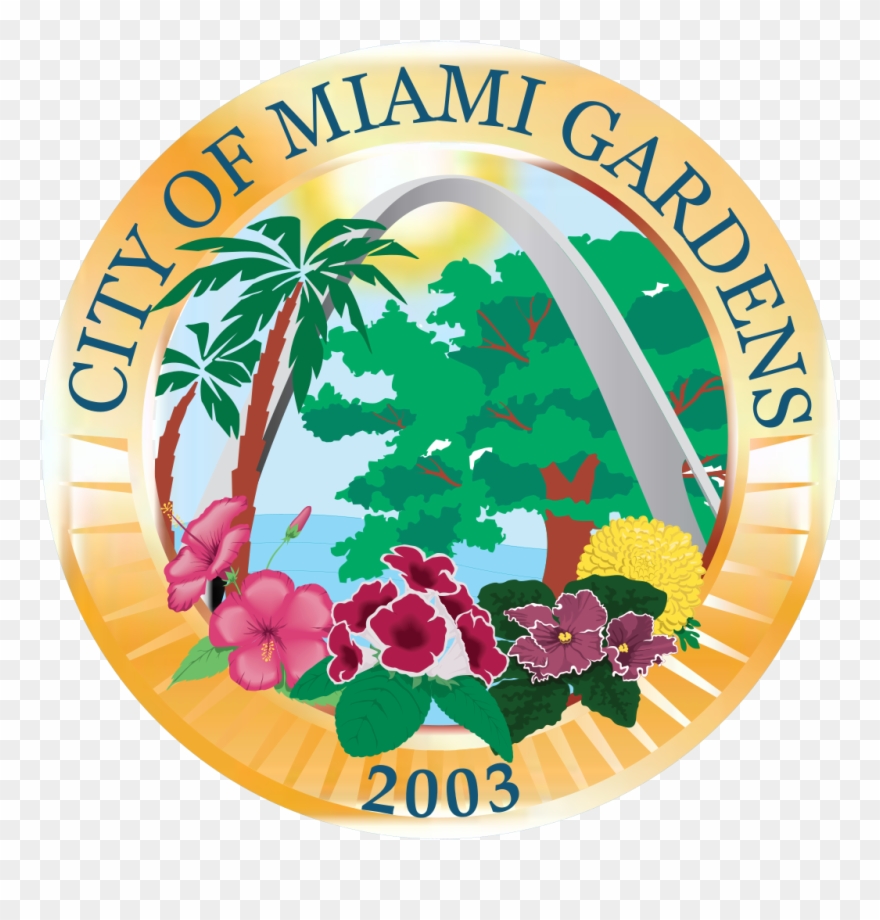 Seal Of Miami Gardens, Florida - City Of Miami Gardens Logo Png Clipart
