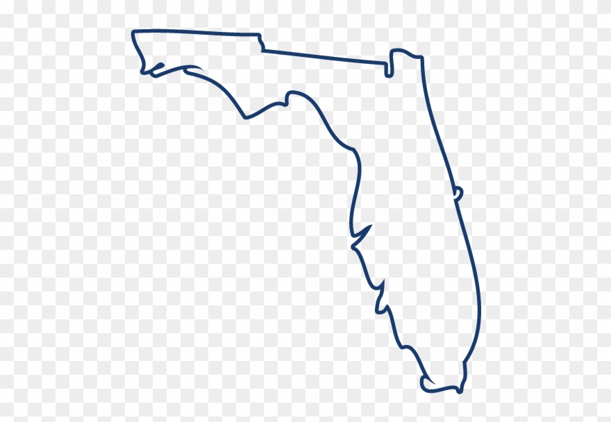 Florida - Florida State Outline Transparent Clipart