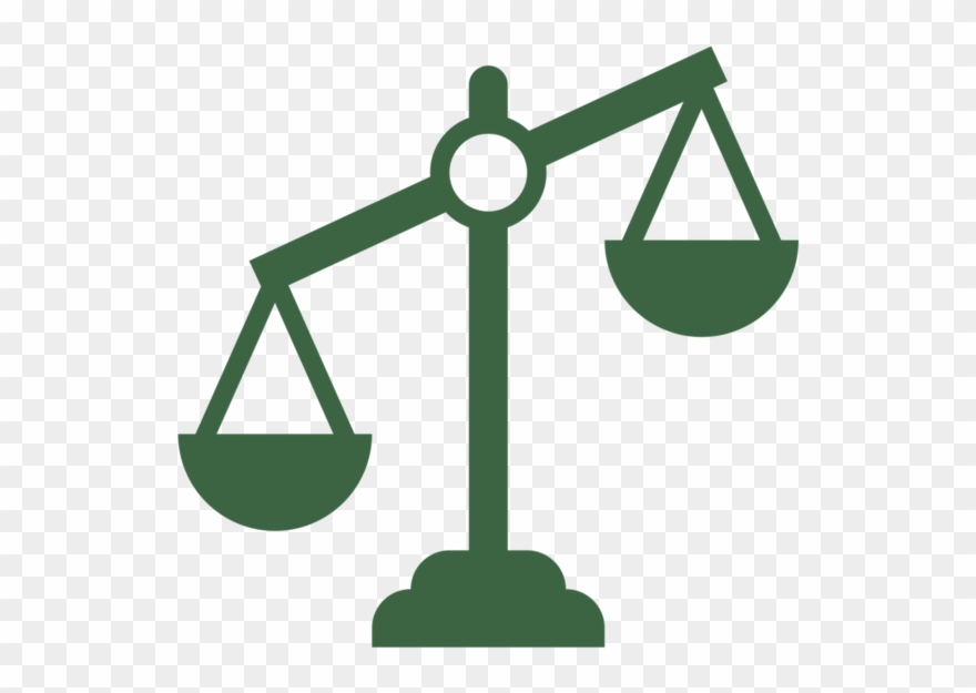 Balance White Green - Scales Clipart