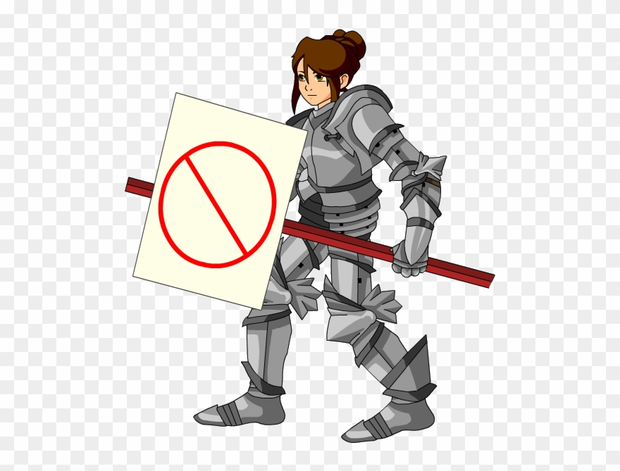 Angry Protester - Рыцарь Пнг Clipart